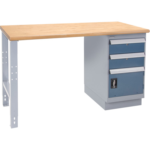 Industrial-Duty Workbench, Door w/ Drawer Combination, 1000 lbs Cap., 72" W x 36" D, 34" H Cam Industrial