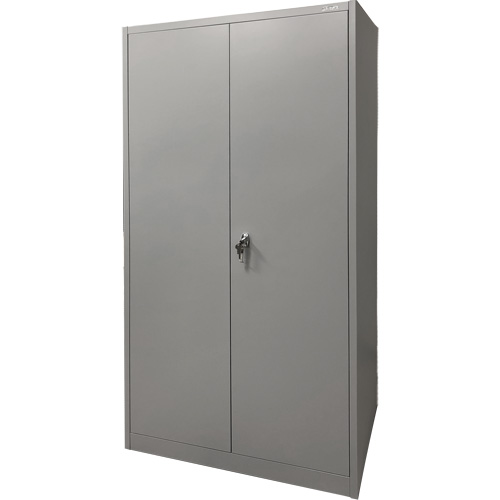 Storage Cabinet, Steel, 4 Shelves, 78" H x 36" W x 24" D, Grey Cam Industrial