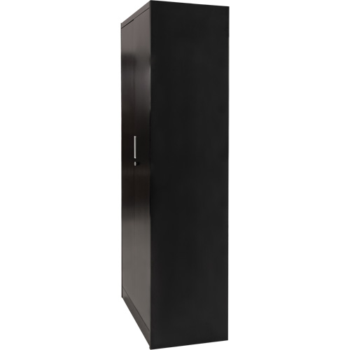 Combination Storage Cabinet, 36" W x 18" D x 72" H, Black Cam Industrial