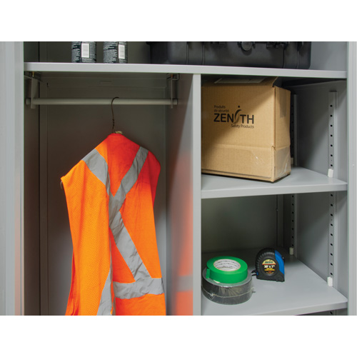 Combination Storage Cabinet, 36" W x 18" D x 72" H, Grey Cam Industrial