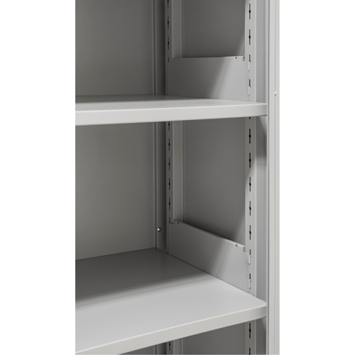 Hi-Boy Storage Cabinet, Steel, 4 Shelves, 72" H x 36" W x 18" D, Grey Cam Industrial