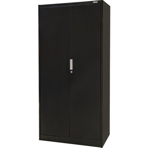 Hi-Boy Storage Cabinet, Steel, 4 Shelves, 72" H x 36" W x 18" D, Black Cam Industrial