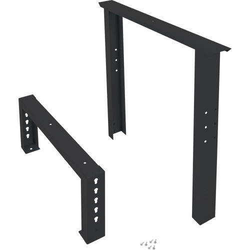 Industrial Duty Leg for Workbench, Steel, 30" D x 34" H, Single Cam Industrial