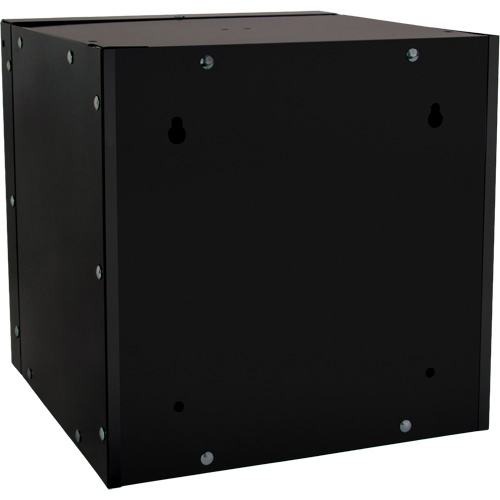 Casier cubique empilable, 12" x 12" x 12", Acier, Noir, D&eacute;mont&eacute; Cam Industrial