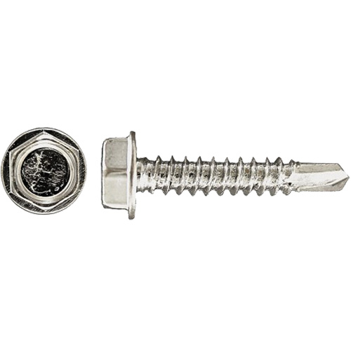 Rondelle hexagonale auto-perc&eacute;e Drill-X, #14 x 1" lo, Zingu&eacute; Cam Industrial