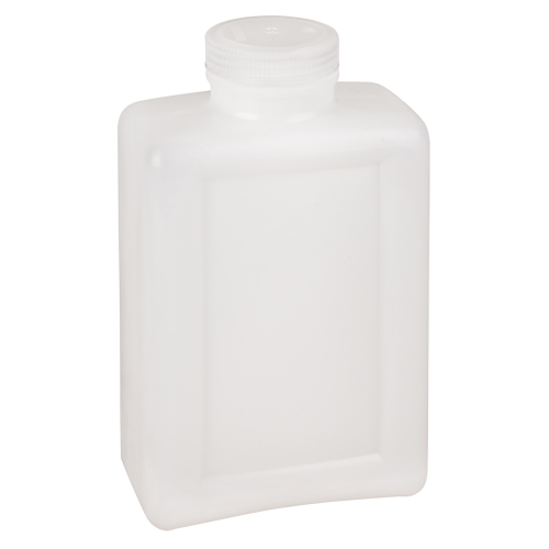 Easy-Grip Space-Saver Bottles, Rectangular, 64 oz., Plastic Cam Industrial