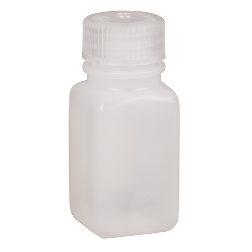 Bouteilles peu encombrantes &agrave; prise facile, Carr&eacute;e, 2 oz, Plastique Cam Industrial