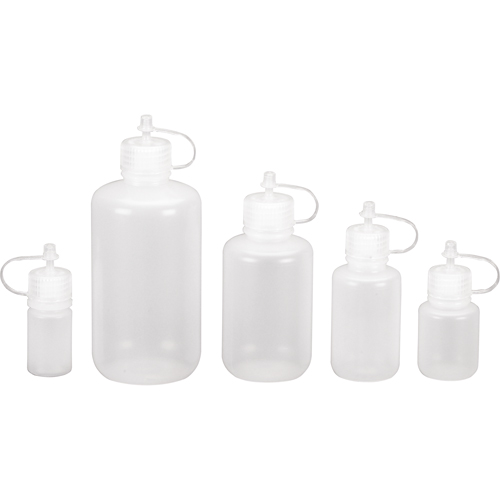 Bouteilles rondes &agrave; ouverture &eacute;troite, Ronde, 1 oz, Plastique Cam Industrial