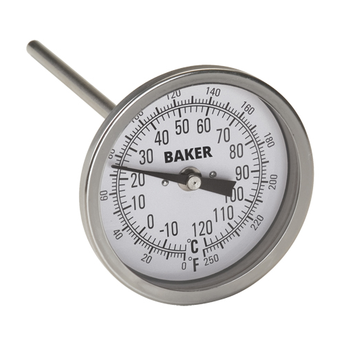 Bi-Metal Thermometers, Contact, Analogue, 0-250°F (-20-120°C) Cam Industrial