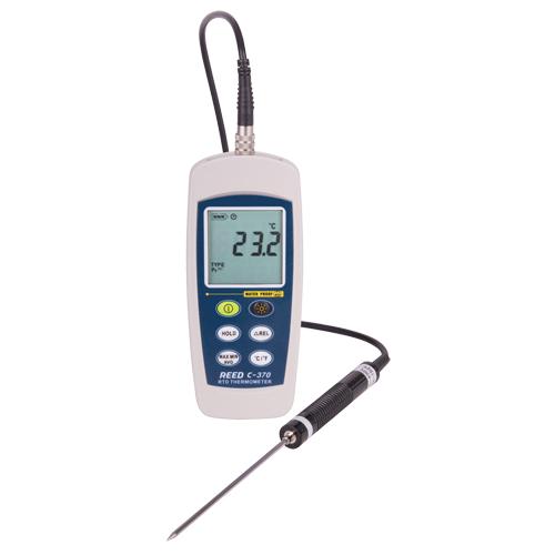 RTD Thermometer with Calibration Certificate, Contact, Digital, -148-572°F (-100-300°C) Cam Industrial