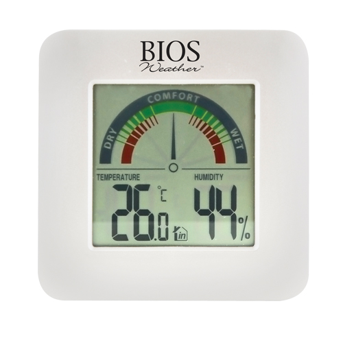 Indoor Hygrometers with BIOS Comfort Scale, Contact, Digital, -58-158°F (-50-70°C) Cam Industrial