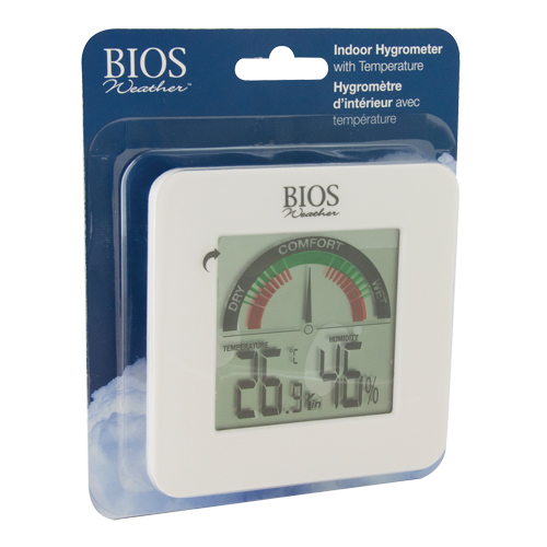 Indoor Hygrometers with BIOS Comfort Scale, Contact, Digital, -58-158°F (-50-70°C) Cam Industrial