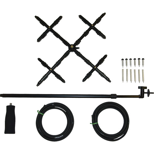 Ensemble de matrices de v&eacute;locit&eacute; en 16 points a/manche t&eacute;lescopique pour balom&egrave;tre Cam Industrial