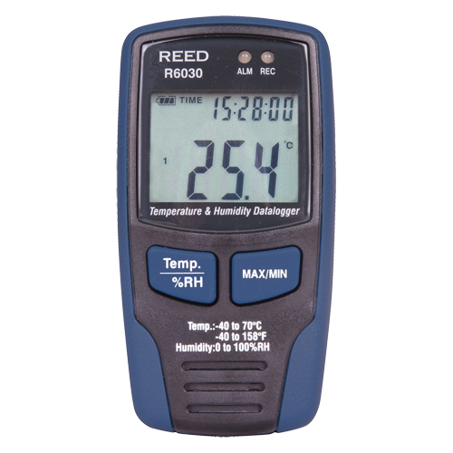 Temp/RH Data Loggers, 40°C to 70°C (-40°F to 158°F) Cam Industrial