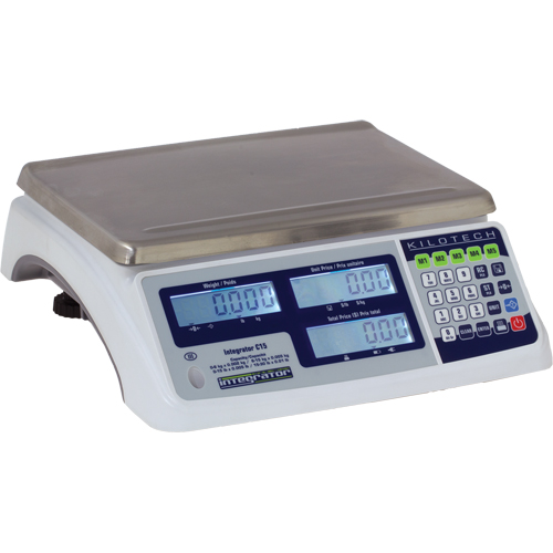 Balance &agrave; calcul de prix Integrator C16, Capacit&eacute; 30 lb / 15 kg, Graduations 0,005 lb / 0,002 kg Cam Industrial