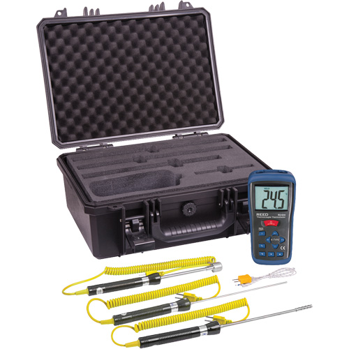 Ensemble de thermom&egrave;tre &agrave; thermocouple, Contact, Num&eacute;rique, -58-2000°F (-50-1300°C) Cam Industrial