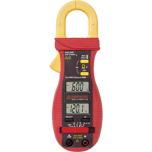 Multim&egrave;tre &agrave; pince avec &eacute;cran double ACD-14-PLUS, Tension c.a./c.c., Courant c.a. Cam Industrial