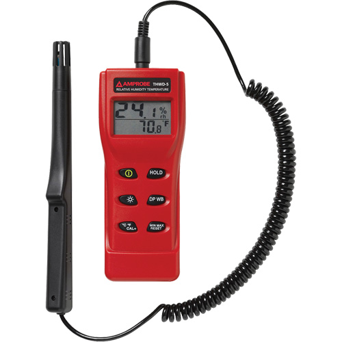 THWD-5 Relative Humidity & Temperature Meter, 0% - 100% RH, 14°- 140° F ( -10° - 60° C ) Cam Industrial