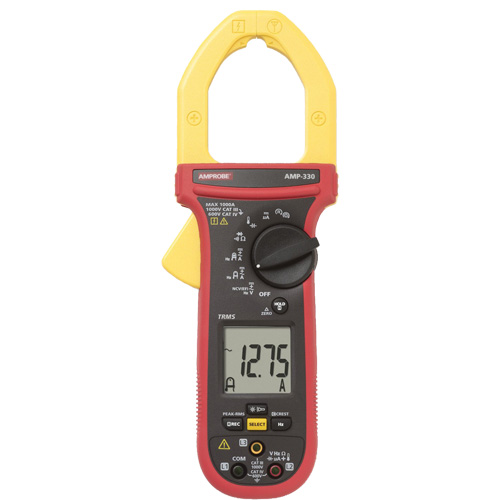 AMP-330 Motor Maintenance TRMS Clamp Meter, AC/DC Voltage, AC/DC Current Cam Industrial