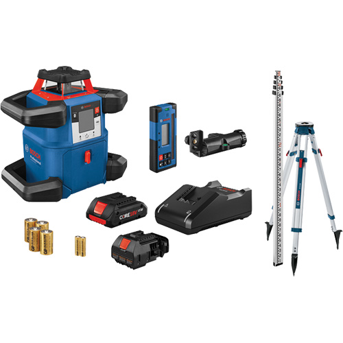Revolve4000 Connected Self-Leveling Horizontal Rotary Laser Kit, 4000' (1219.2 m), 635 Nm Cam Industrial