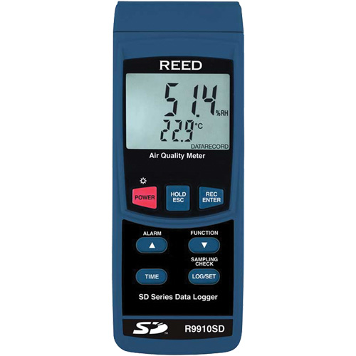 Data Logging Indoor Air Quality Meter with ISO Certificate Cam Industrial