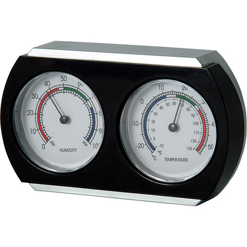 Indoor Thermometer/Hygrometer, 10°- 130° F ( -25° - 55° C ) Cam Industrial
