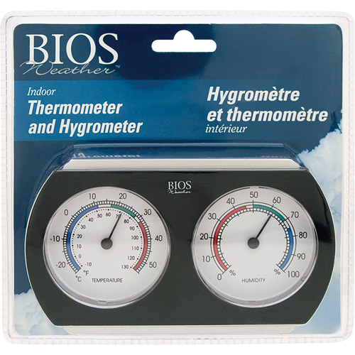 Indoor Thermometer/Hygrometer, 10°- 130° F ( -25° - 55° C ) Cam Industrial