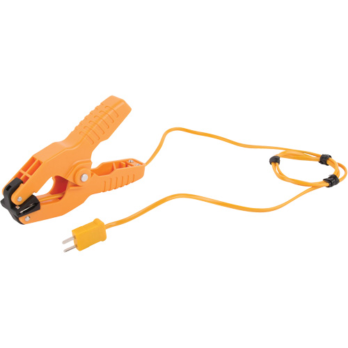 Type K Pipe Clamp Thermocouple Probe with ISO Certificate, 200 °C (392°F) Max. Temp. Cam Industrial