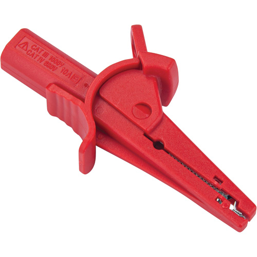 Pince crocodile rouge pour le v&eacute;rificateur disolement haute tension R5002 Cam Industrial