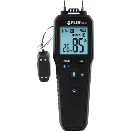 Pin Moisture Meter with Bluetooth&reg;, 1 - 99% Moisture Range Cam Industrial