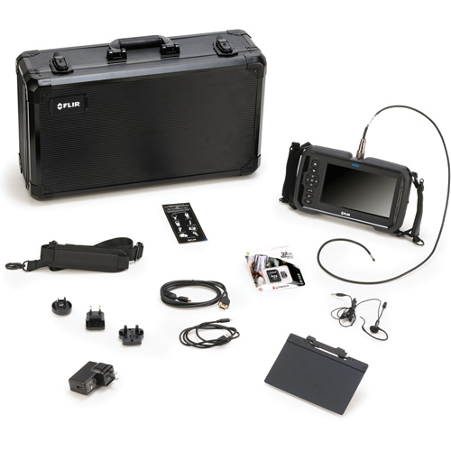 Videoscope Kit with Dual HD Camera 4.9 mm × 1 m Long Camera Probe, 7" Display, 1024 x 600 pixels Cam Industrial