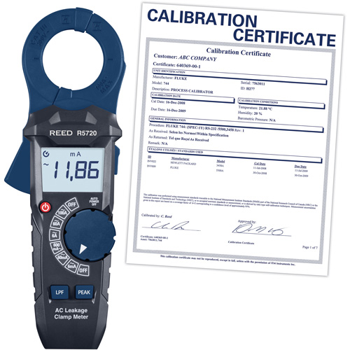 AC Leakage Clamp Meter with Calibration Certificate Cam Industrial