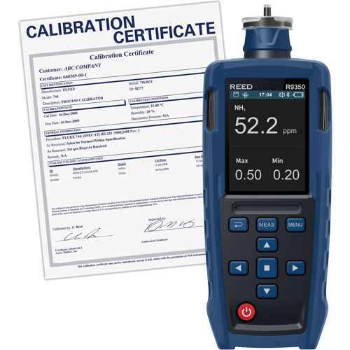 Gas Detector with Traceable Calibration Certificate Cam Industrial