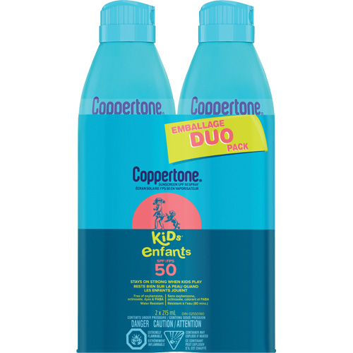 Kids Water Resistant Sunscreen, SPF 50, Aerosol Cam Industrial