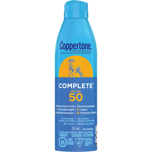 Sport&reg; Water Resistant Sunscreen, SPF 50, Aerosol Cam Industrial