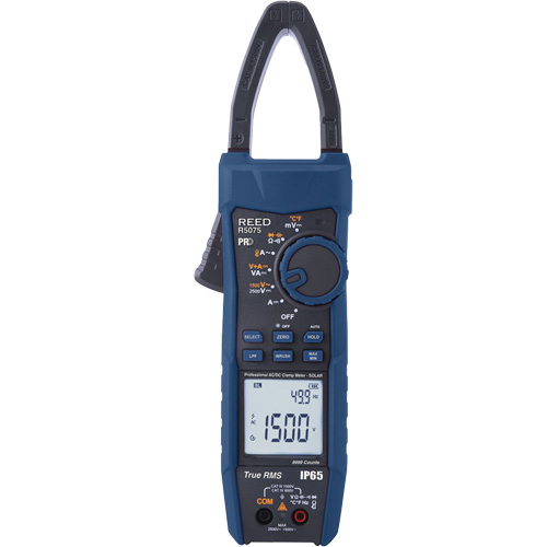 Professional Solar Clamp Meter, AC/DC Voltage, AC/DC Current Cam Industrial