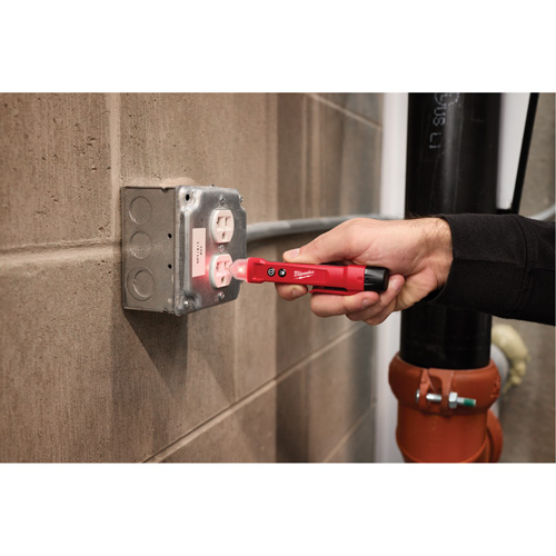 D&eacute;tecteur de tension avec DEL et testeur de prise DDFT, 50 V - 1000 V, Alerte Affichage & son Cam Industrial