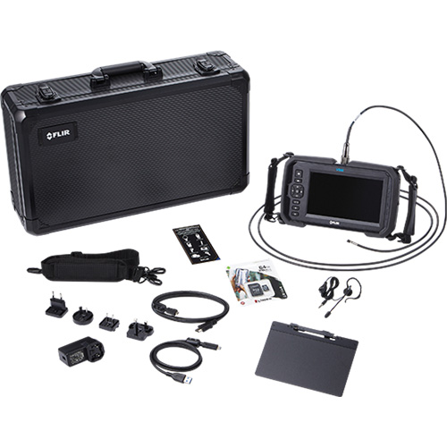 Ensemble de vid&eacute;oscope haute performance avec cam&eacute;ra HD double & longue sonde, 1280" lo x 720" la Affichage, 1024 x 600 pixels, 4,9 mm (0,19") T&ecirc;te de cam&eacute;ra Cam Industrial
