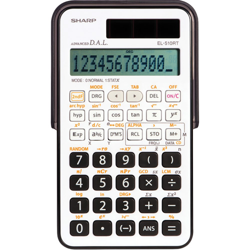 Calculatrice scientifique EL510RTB avec 169 fonctions Cam Industrial