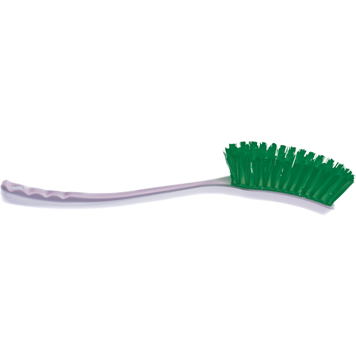 General Purpose Utility Brushes, Stiff Bristles, 16" Long, Green Cam Industrial