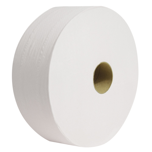 Pro Perform Toilet Paper, Jumbo Roll, 2 Ply, 1400' Length, White Cam Industrial