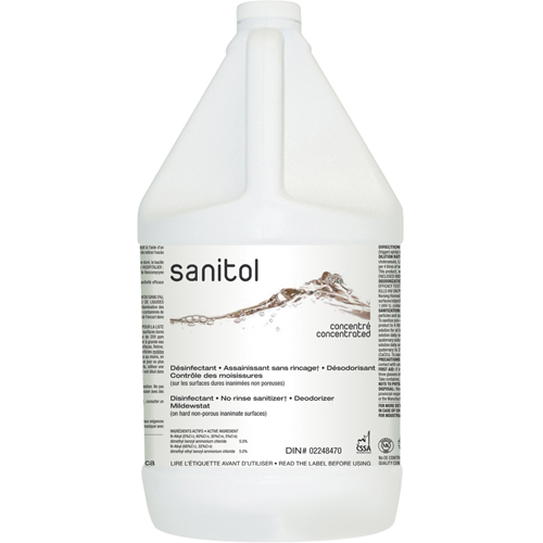 Assainissant & d&eacute;sodorisant Sanitol super concentr&eacute;, 4 L, Cruche Cam Industrial