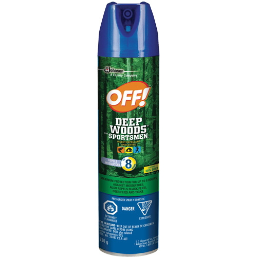 Insectifuge pour sportifs Off! R&eacute;gions sauvages, DEET &agrave; 30 %, A&eacute;rosol, 230 g Cam Industrial