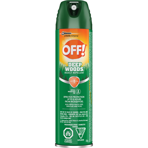OFF! Deep Woods&reg; Insect Repellent, 25% DEET, Aerosol, 230 g Cam Industrial