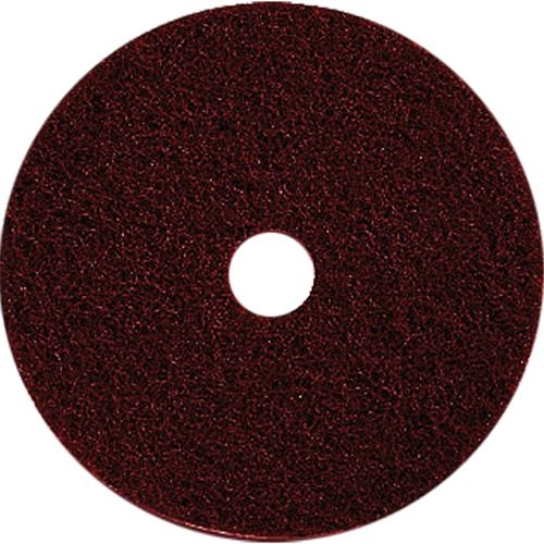 Floor Maintenance Pads, 17", Stripping, Brown Cam Industrial