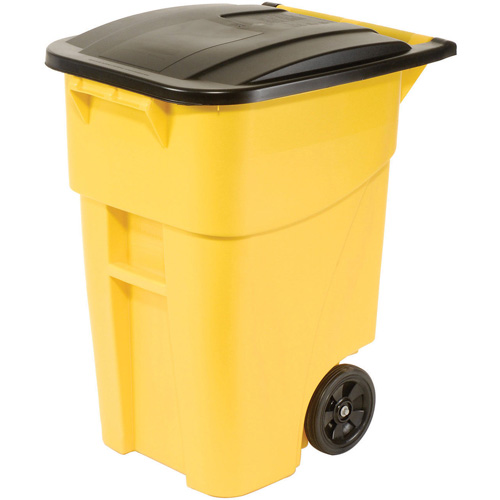 Contenant roulant BRUTE, Bord de rue, Plastique, 50 gal. US Cam Industrial