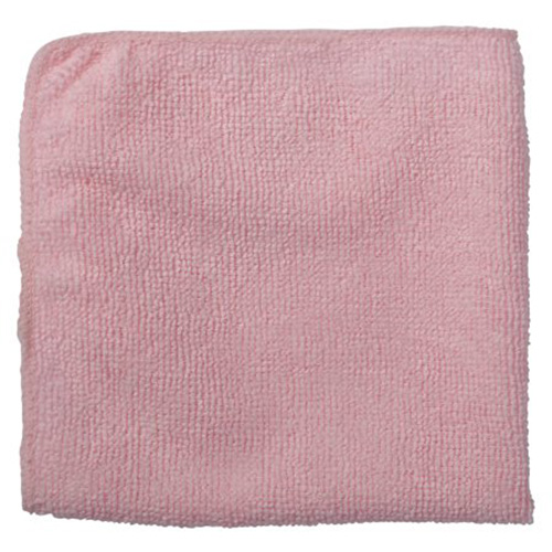 Light-Duty Cleaning Cloth, Microfibre, Red Cam Industrial