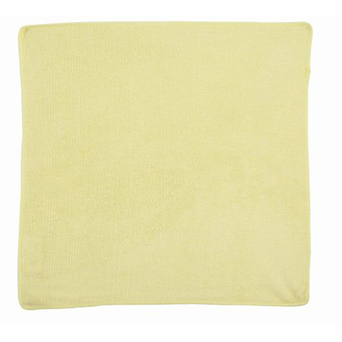 Light-Duty Cleaning Cloth, Microfibre, Yellow Cam Industrial