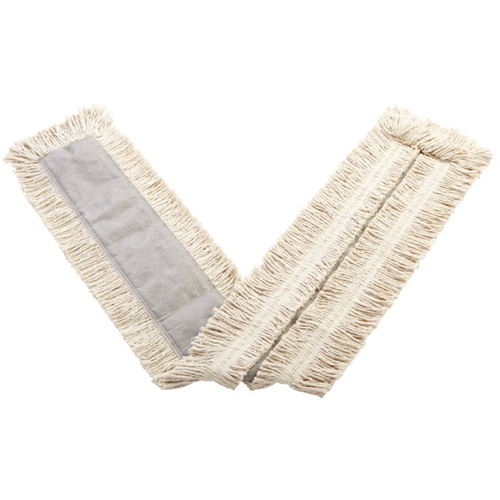 Castaway Dust Mop, Slip On Style, Cotton/Yarn, 60" L x 5" W Cam Industrial