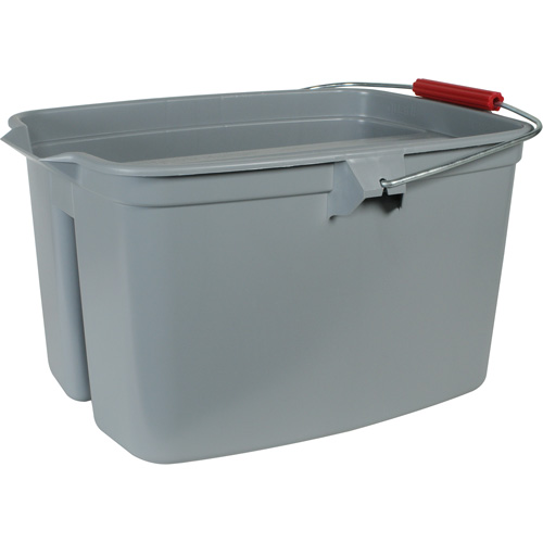 Seau &agrave; double usage, Capacit&eacute; de 5 gal. US (20 pintes), Gris Cam Industrial